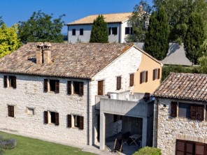 Stone Apartment 1 with Pool & Rural Views on a Hilltop Estate in Le Marche, Italy